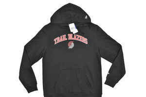 NEW Men's New Era Portland Trail Blazers Hoodie Regular Size L Black NWT